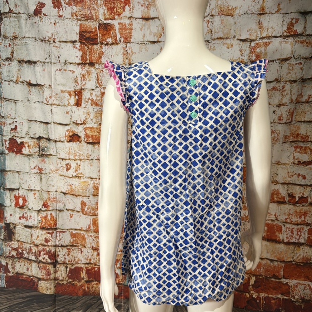Matilda Jane Blue Wandering Waters Smocked Top View 6